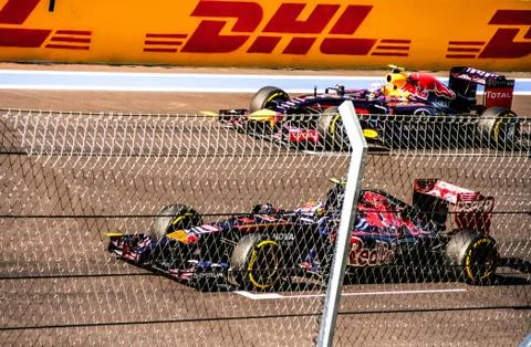 At the start. Stock Photos