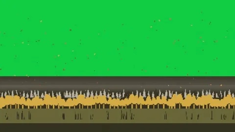 On start pixel nightscape showing drifting sparks pulsing trees looping on Stock Footage 337887717