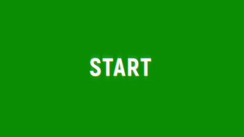 Start pixel text animation with glitch effect on black background 動画素材 313451708