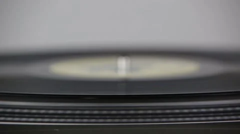 Start playing spinning gramophone record Stock Footage 48955669