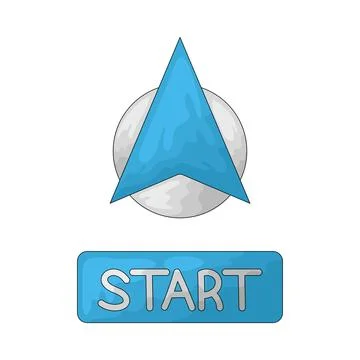 Start Point illustration Stock Illustration