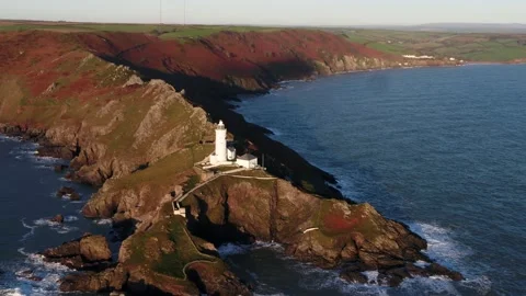 Start Point lighthouse in Devon Stock Footage 165878102