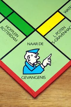 Start point on a Monopoly game board Stock Photos