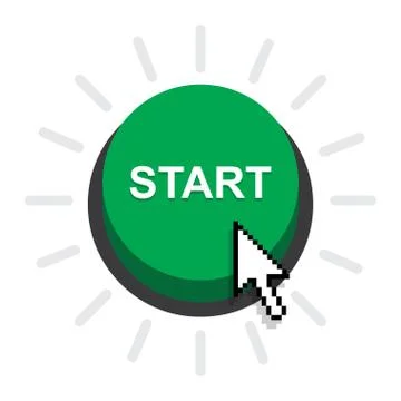 Start power button Stock Illustration