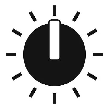 Start power button with rays shining representing turning on or off Stock Illustration