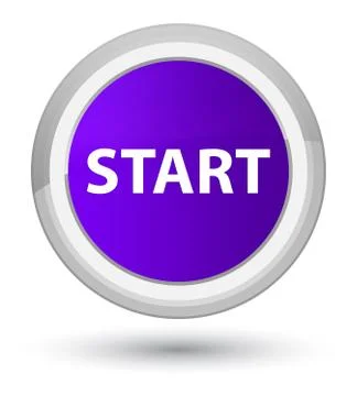 Start prime purple round button Stock Illustration