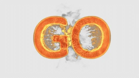 Start race fire countdown - with alpha channel. Stock Footage 230215163