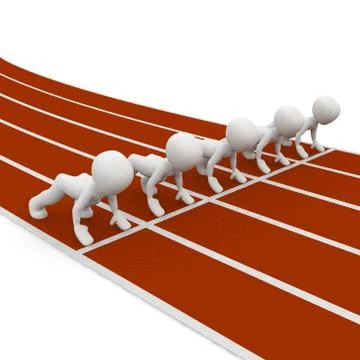 Start the race Stock Illustration
