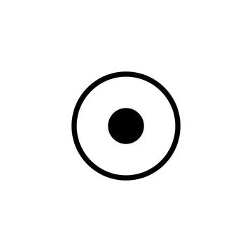 Start recording button icon. Record motion button symbol Stock Illustration