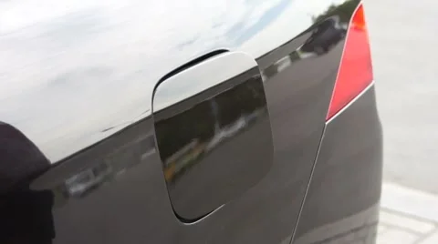 Start for refueling car on Fuel Station" Stock Footage 7748487