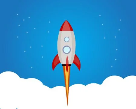 Start-up rocket Stock Illustration
