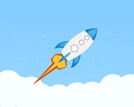 Start-up rocket Stock Illustration