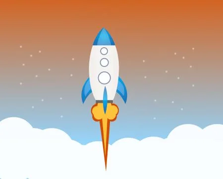 Start-up rocket Stock Illustration