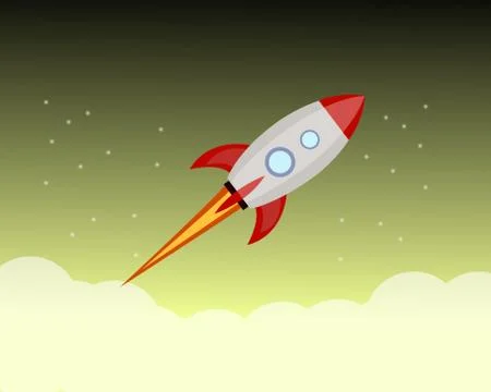 Start-up rocket Stock Illustration