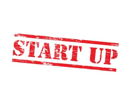 Start Up Rubber Stamp Illustrazione stock