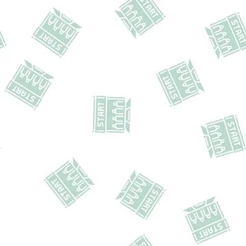 Start of run glyph seamless pattern 스톡 일러스트