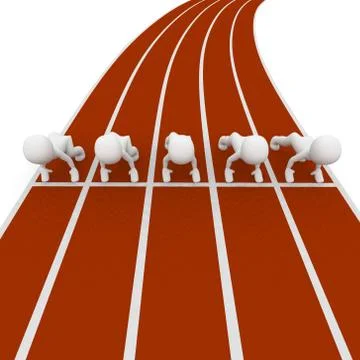 Start to run Stock Illustration