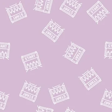 Start of run line seamless pattern Ilustración de archivo