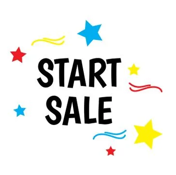 START SALE Stock Illustration