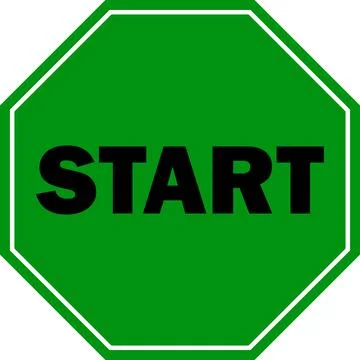 Start sign indication| Start icon vector Stock Illustration