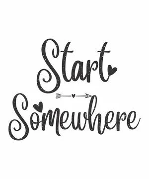 Start somewhere Stock Illustration
