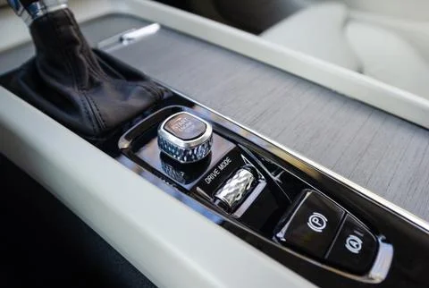 Start-stop button in a car Stock Photos