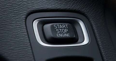 Start stop button the vehicle Stock Footage 123282657