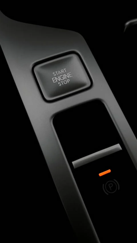 Start stop engine button. Modern transport and technology Stock Footage 302830268