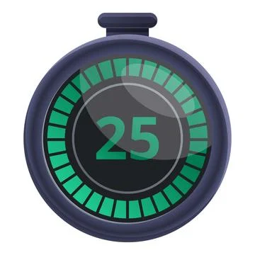 Start stopwatch icon cartoon vector. Timer clock 库存插图