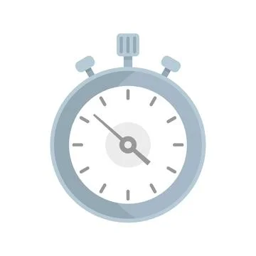 Start stopwatch icon flat vector. Watch timer Stockillustratie