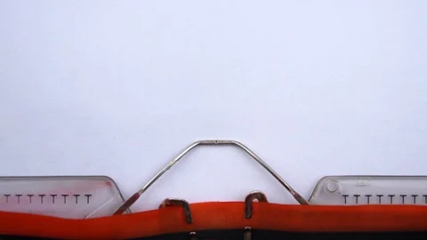 Start-Up summary - phrase printed on an old typewriter in red letters, close up. Stock-Footage 126644084