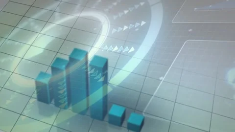 On start teal 3D cubes stacking and rising across tiled grid to form ascending Stock Footage 328685022