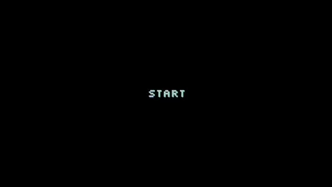 Start text animation with Glitch and VHS Noise effect on a letters Stock Footage 254543915