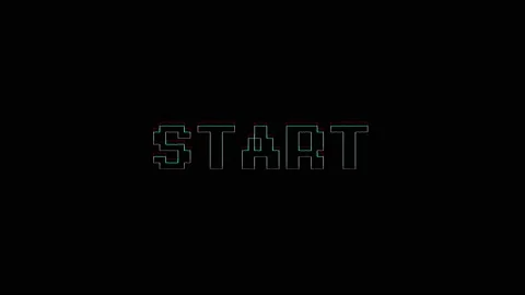 Start text with bad signal. Glitch effect. 4k video. Stock Footage 154114549