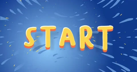 Start Text Cartoon Animation Stock Footage 167170461