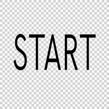 Start text with version png 库存插图
