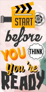 Start before think Stock Illustration