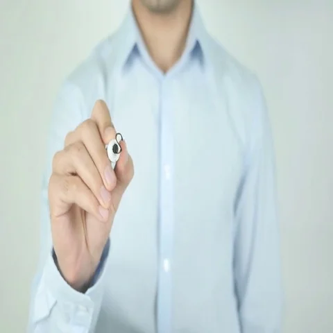 Start Thinking for Yourself, Writing on Screen Stock Footage