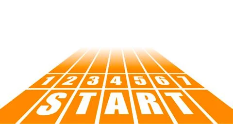 Start Track Stock Illustration