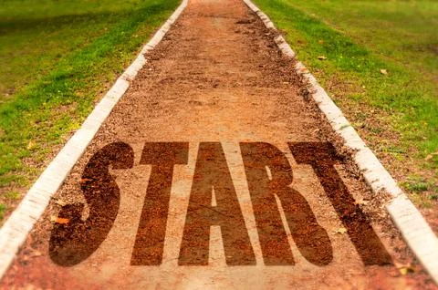 Start on track Stock Photos