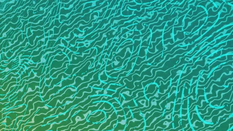 On start turquoise lines looping then stretching diagonal pulsing waves on Stock Footage 313758066