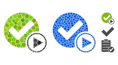 Start of Validity Composition Icon of Spheric Items Stock Illustration