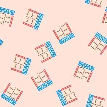 Start vehicle speed auto vector seamless pattern Stock Illustration