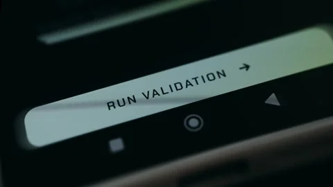 Start Verification Prompt - Glowing UI Detail Vídeos de archivo 336945784