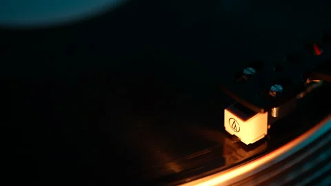 Start Vinyl on Turntable Stock Footage 147716898
