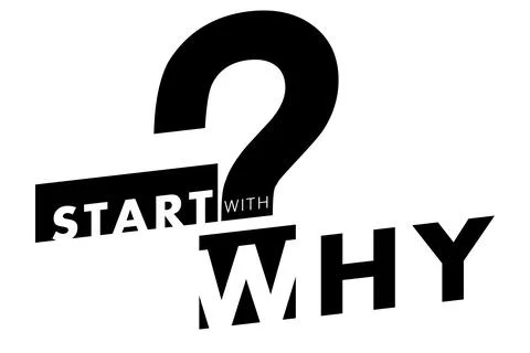 Start with WHY Typography Poster Stock Illustration