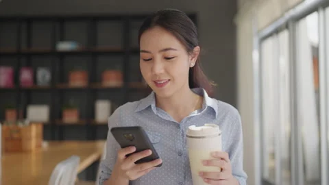 Start work day for hybrid workplace coworking with good hot coffee. Video stock 198451590