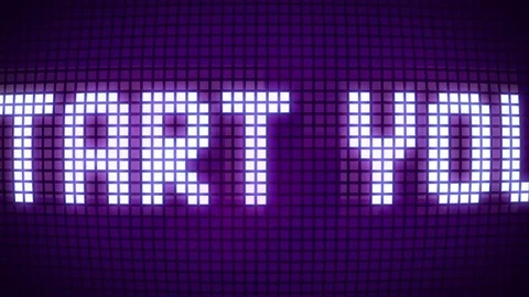 Start your engines, Led Display message Stock Footage 85067765