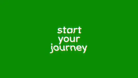 Start your journey text glitch animation effect abstract on black background Video stock 313020576