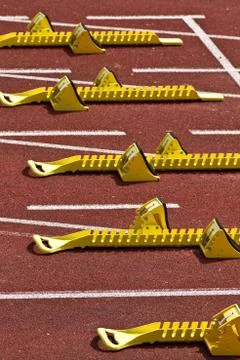 Startblöcke Stock Photos